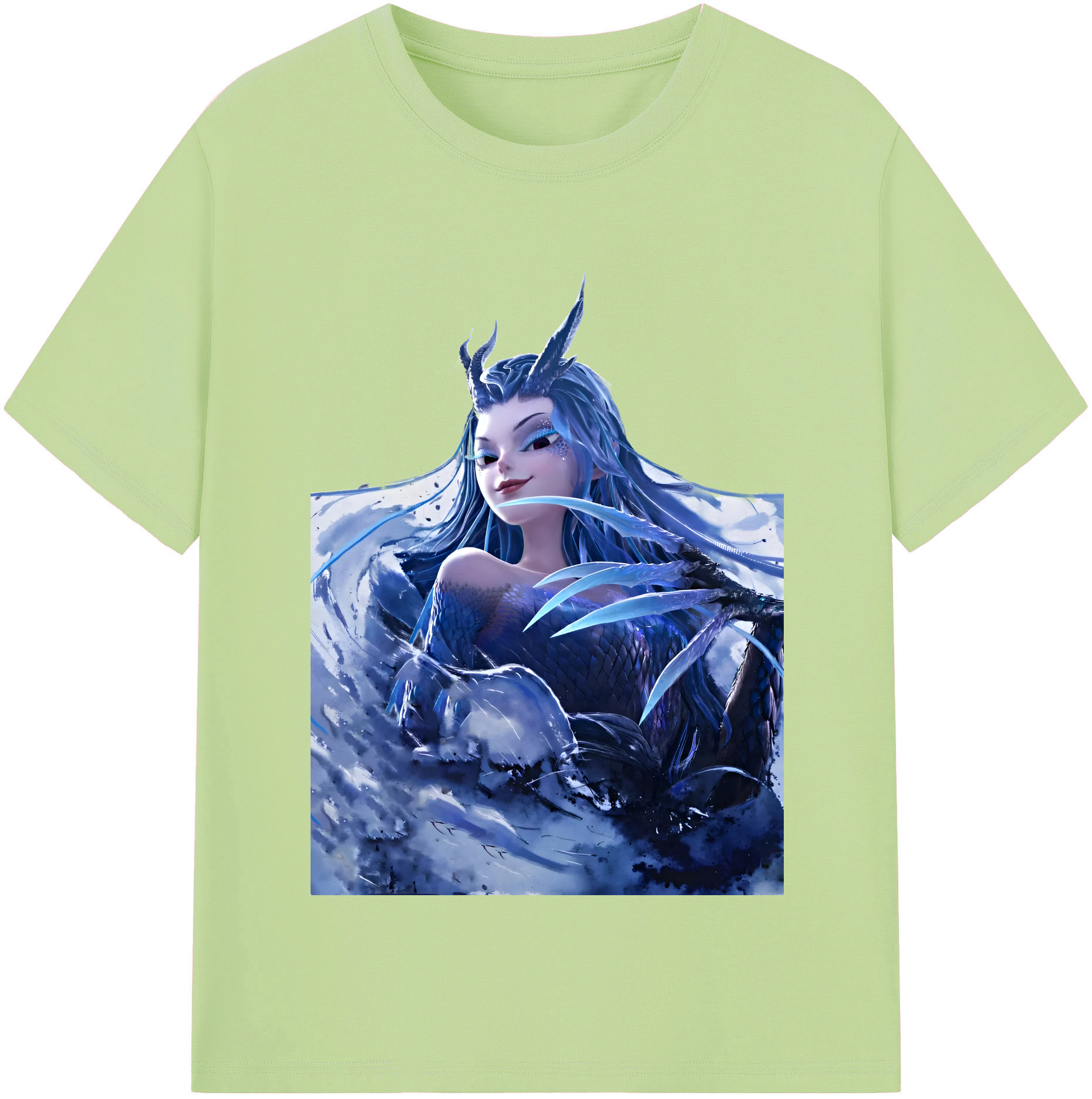 （画像用） Ne Zha 2 ナタ 魔童の大暴れ 綿100％半袖Tシャツ（フロントプリント）